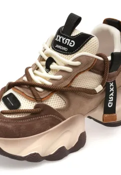 Pantofi sport GRYXX maro, 3281, din material textil si piele naturala imagine