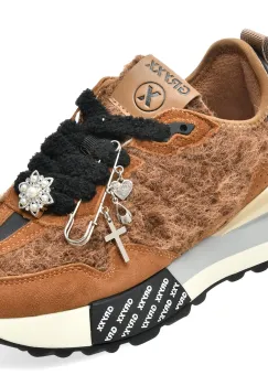 Pantofi sport GRYXX maro, 446, din material textil si piele naturala imagine