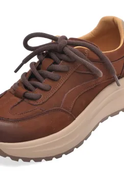 Pantofi sport GRYXX maro, 68021, din nabuc imagine