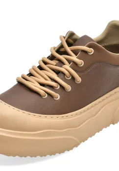 Pantofi sport GRYXX maro, 7565, din piele naturala imagine