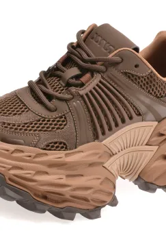 Pantofi sport GRYXX maro, 8951A, din material textil si piele naturala imagine