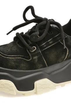 Pantofi sport GRYXX negri, 1063, din piele intoarsa imagine