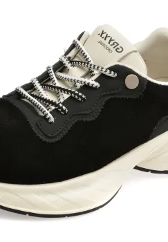 Pantofi sport GRYXX negri, 10921, din piele intoarsa imagine