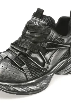 Pantofi sport GRYXX negri, 10923, din material textil imagine