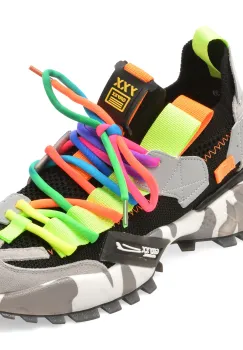 Pantofi sport GRYXX negri, 18159, din material textil imagine