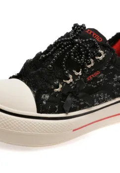 Pantofi sport GRYXX negri, 19K10, din material textil imagine