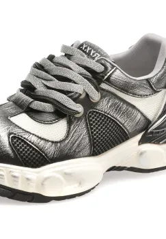 Pantofi sport GRYXX negri, 2063, din material textil si piele naturala imagine