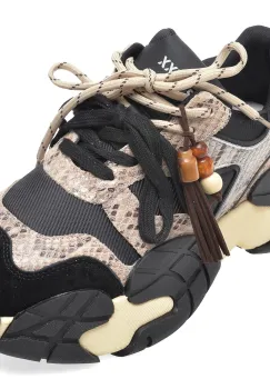 Pantofi sport GRYXX negri, 21702, din material textil si piele naturala imagine