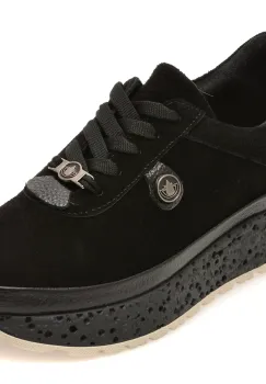 Pantofi sport GRYXX negri, 219158Z, din piele intoarsa imagine