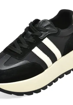Pantofi sport GRYXX negri, 23386, din material textil si piele naturala imagine