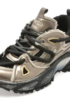 Pantofi sport GRYXX negri, 24123, din material textil imagine