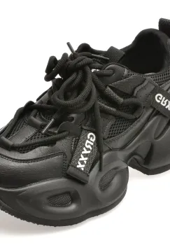 Pantofi sport GRYXX negri, 2556, din material textil si piele naturala imagine