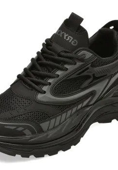 Pantofi sport GRYXX negri, 25825, din material textil imagine