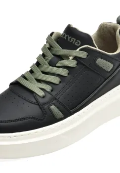 Pantofi sport GRYXX negri, 26307, din piele naturala imagine