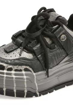 Pantofi sport GRYXX negri, 3201, din piele naturala imagine