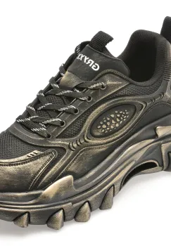 Pantofi sport GRYXX negri, 3833, din piele naturala imagine