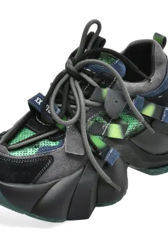 Pantofi sport GRYXX negri, 5822, din piele ecologica imagine