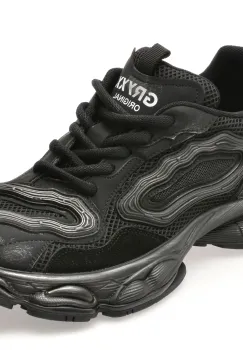 Pantofi sport GRYXX negri, 61030, din material textil imagine