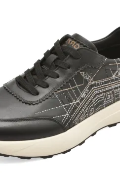 Pantofi sport GRYXX negri, 63511, din piele naturala imagine