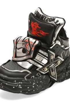 Pantofi sport GRYXX negri, 6668, din piele ecologica imagine