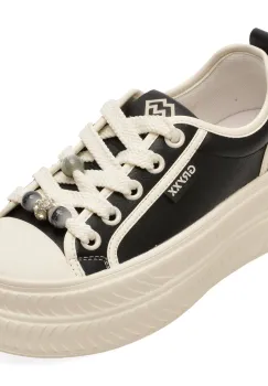 Pantofi sport GRYXX negri, 687, din piele naturala imagine