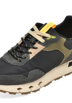Pantofi sport GRYXX negri, 7183, din material textil si piele naturala imagine