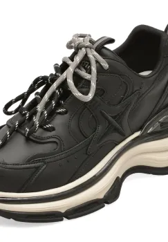 Pantofi sport GRYXX negri, 7190, din piele naturala imagine