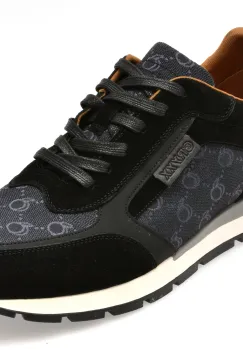 Pantofi sport GRYXX negri, 7621, din material textil imagine