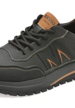 Pantofi sport GRYXX negri, 80029, din piele naturala imagine