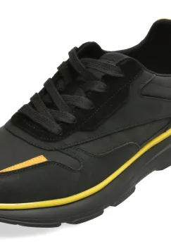 Pantofi sport GRYXX negri, 80210, din materila textil si piele naturala imagine