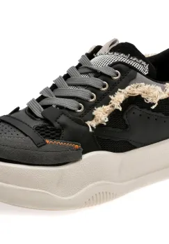 Pantofi sport GRYXX negri, 80776, din material textil imagine