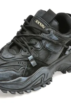 Pantofi sport GRYXX negri, 82679, din piele ecologica imagine