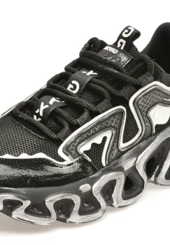 Pantofi sport GRYXX negri, 82688, din material textil si piele naturala imagine