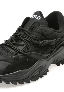 Pantofi sport GRYXX negri, 82691, din material textil si piele naturala imagine