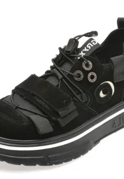 Pantofi sport GRYXX negri, 90811, din piele naturala imagine