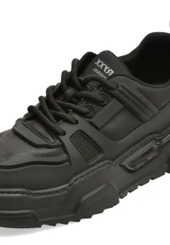 Pantofi sport GRYXX negri, 99005, din piele ecologica imagine