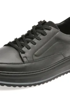 Pantofi sport GRYXX negri, BS4150, din piele naturala imagine