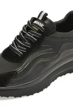 Pantofi sport GRYXX negri, ED002, din piele naturala imagine