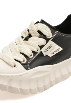 Pantofi sport GRYXX negri, LN52, din piele naturala imagine