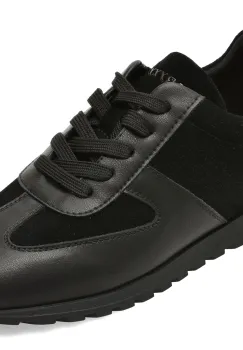 Pantofi sport GRYXX negri, QS975, din piele naturala imagine