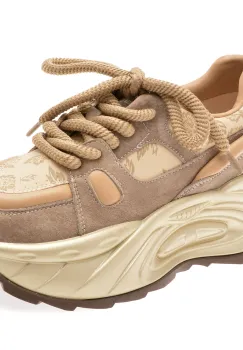 Pantofi sport GRYXX nude, 2388, din piele ecologica imagine