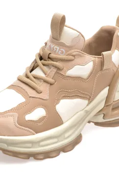 Pantofi sport GRYXX nude, M1626, din piele naturala imagine