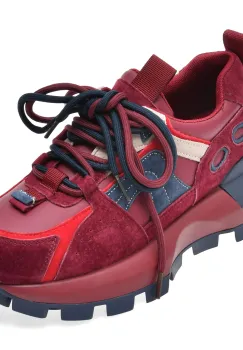 Pantofi sport GRYXX rosii, 8068, din piele ecologica imagine