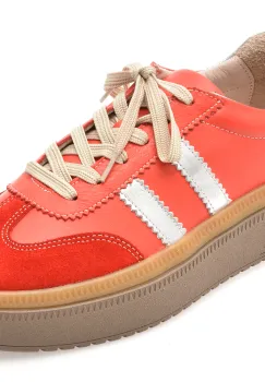 Pantofi sport GRYXX rosii, BL5754, din piele naturala imagine