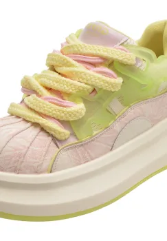 Pantofi sport GRYXX roz, 3708, din piele naturala imagine