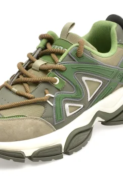 Pantofi sport GRYXX verzi, 1006, din material textil si piele naturala imagine