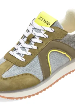 Pantofi sport GRYXX verzi , 24294, din material textil si piele naturala imagine