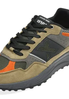 Pantofi sport GRYXX verzi, 25003, din piele intoarsa imagine