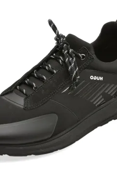 Pantofi sport HUGO negri, 3769, din material textil imagine