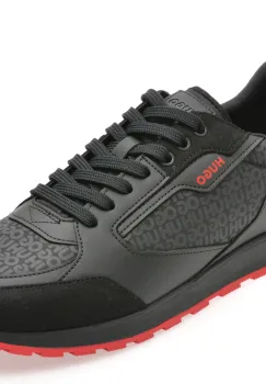 Pantofi sport HUGO negri, 6205, din material textil imagine